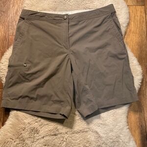 LL Bean Shorts Women's Large Lightweight Waist Adjust Zipper Pockets